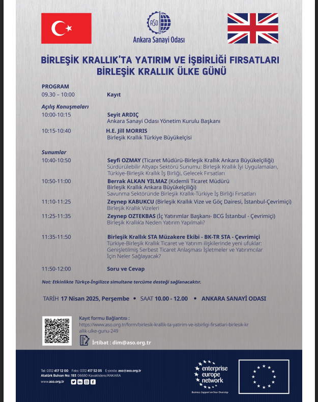 Birleşik Krallık Yatırım ve İşbirliği Fırsatları ...