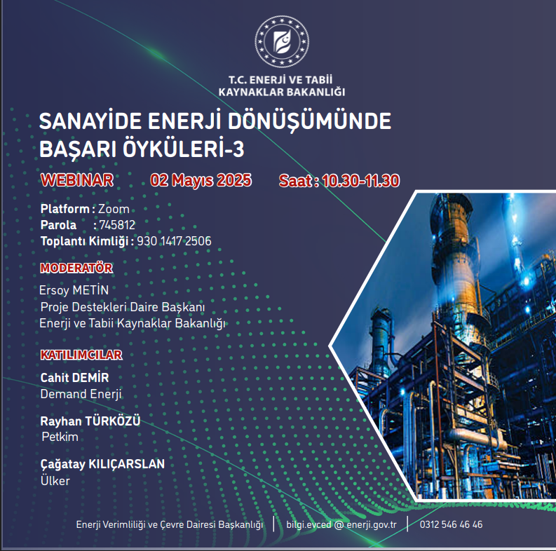 Enerji Verimliliği Webinar Duyurusu...